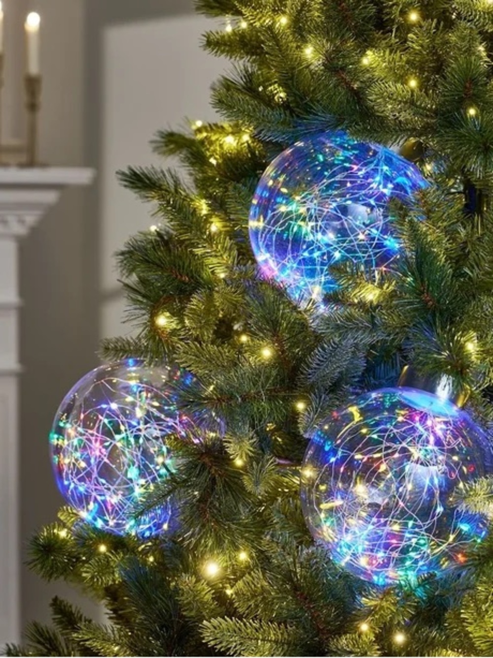 Oversized Twinkling Globe Lights, Set of 3